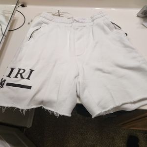 Amiri Logo Print Drawstring Track Shorts